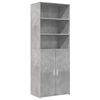 vidaXL Hoge kast 70x42,5x185 cm bewerkt hout betongrijs