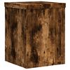 vidaXL Plantenstandaards 2 st 15x15x20 cm bewerkt hout gerookt eiken