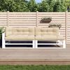 vidaXL Palletkussens 5 st stof beige