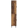 vidaXL Highboard met lade Oud Hout 69,5 x 34 x 180 cm Bewerkt hout