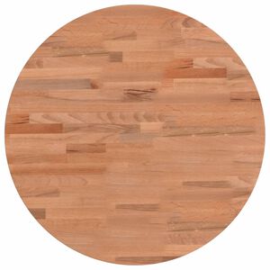 vidaXL Tafelblad rond &Oslash;50x2,5 cm massief beukenhout