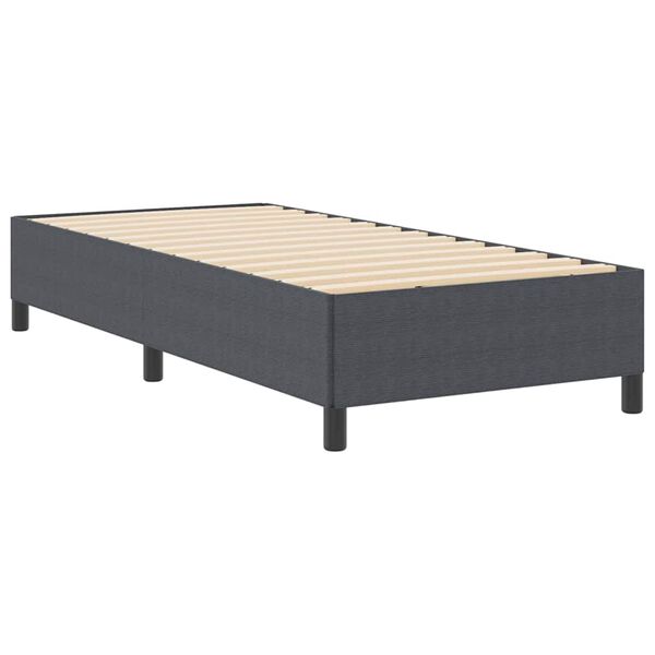 vidaXL Boxspringbed Donkergrijs 90 x 200 cm Fluweel