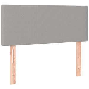 vidaXL Hoofdbord 100 x 5 x 78/88 cm stof lichtgrijs