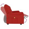 vidaXL Massagestoel 4-zits verstelbaar kunstleer wijnrood