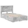 vidaXL Bedframe met lade met hoofdeinde met opslag Bewerkt hout