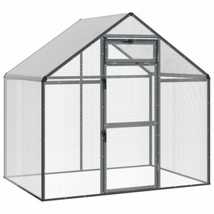 vidaXL Vogelkooi Antracietkleurig 181,5 x 112 x 173,5 cm