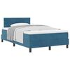 vidaXL Boxspringbed met matras Donkerblauw 120 x 190 cm Fluweel