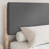 vidaXL Bedframe met Gevoerd Hoofdgedeelte Donkergrijs 160 x 200 cm