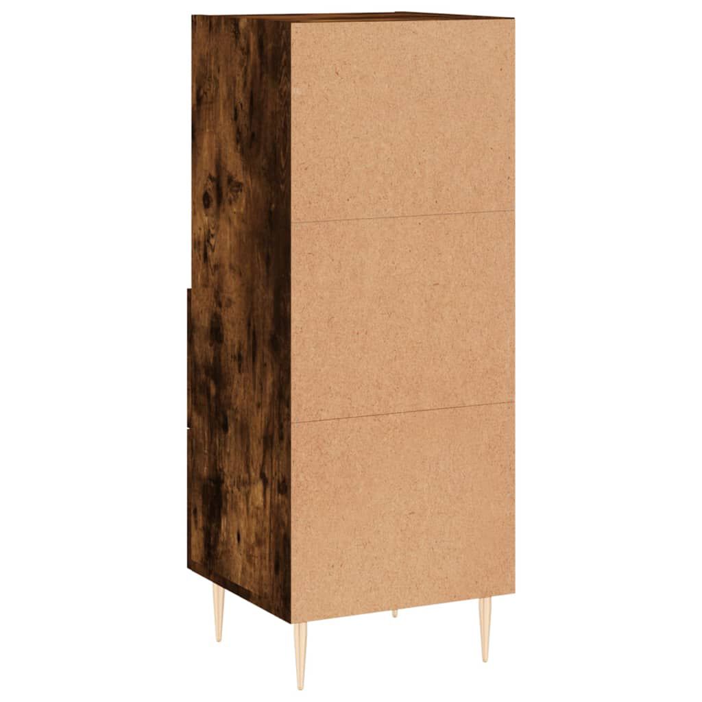 vidaXL Dressoir 34,5x34x90 cm bewerkt hout gerookt eiken