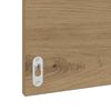 vidaXL Badkamerkast Artisan Eiken 41 x 38,5 x 45 cm Bewerkt hout