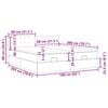 vidaXL Ottoman bed met matrassen en LED's 160x200cm kunstleer