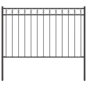 vidaXL Hecelement ASSEN Grijs 170 x 130 cm Staal