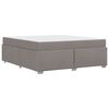 vidaXL Bedframe met matras Taupe 180 x 200 cm Stof