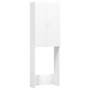 vidaXL Wasmachinekast 64x25,5x190 cm wit