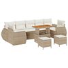 vidaXL Tuin Sofa Set 10 st 7-Aantal zitplaatsen Beige en Cr&egrave;me