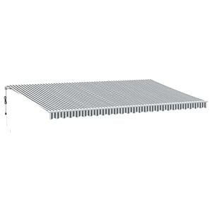 vidaXL Luifel automatisch uittrekbaar LED 600x300 cm antraciet en wit