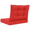 vidaXL Buiten bankkussen 2 pcs Rood Polyester