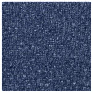 vidaXL Wandhoofdbord 12 st 30 x 30 cm Blauw Stof