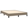 vidaXL Bedframe zonder matras stof taupe 140x190 cm