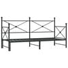 vidaXL Slaapbank met onderschuifbed zonder matras 80x200cm staal zwart