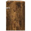 vidaXL Bijzettafel Gerookt eiken 39,7 x 39,7 x 60 cm Bewerkt hout