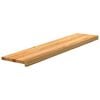vidaXL Traptreden 8 st 120x30x2 cm massief eikenhout lichtbruin