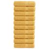 vidaXL Badhanddoeken SOLUND 10 st 600 g/m&sup2; 70x140 cm goudkleurig