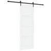 vidaXL Schuifdeur ORKDAL Wit 83 x 232 cm Massief grenenhout
