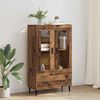 vidaXL Highboard met lade Oud Hout 69,5 x 31 x 115 cm Bewerkt hout