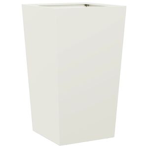 vidaXL Plantenbak 45x45x75 cm staal wit