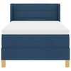 vidaXL Boxspringbed met matras Blauw 190 x 90 cm Polyester