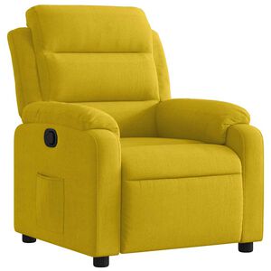 vidaXL Fauteuil verstelbaar fluweel geel