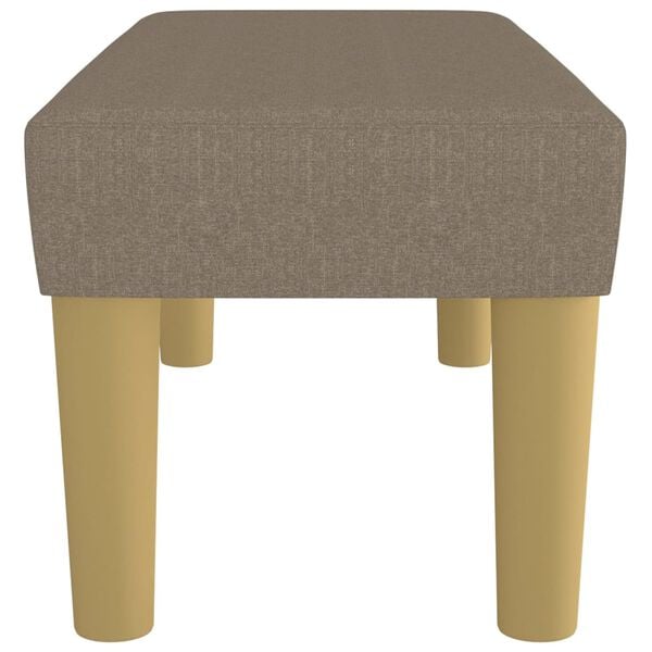 vidaXL Bankje 70x30x30 cm stof taupe