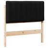 vidaXL Gestoffeerd hoofdbord Bruin en zwart 90 cm Massief grenenhout