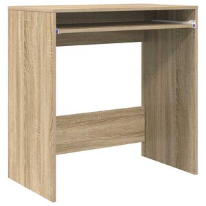 vidaXL Bureau Sonoma Eiken Bewerkt hout 77.5 x 43 x 79 cm