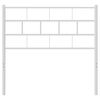 vidaXL Vervangend hoofdbord 90 cm metaal wit