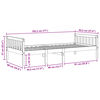 vidaXL Kinderbed zonder matras massief grenenhout wit 90x190 cm