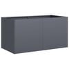 vidaXL Plantenbak 80x40x40 cm koudgewalst staal antracietkleurig