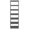 vidaXL Boekenkast/kamerscherm 60x30x199,5 cm massief grenenhout grijs