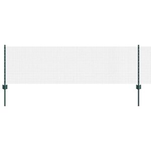vidaXL gelast draadhek met palen 50 x 0,6 m PVC-Coated Staal Groen