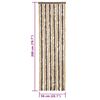 vidaXL Vliegengordijn 56x200 cm chenille donkerbruin en beige