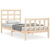vidaXL Bedframe zonder matras massief grenenhout 90x200 cm