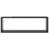 vidaXL Wandschap kubus 6 st 80x15x26,5 cm bewerkt hout hoogglans grijs
