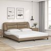 vidaXL Bedframe zonder matras "Hvar" kunstleer cappuccinokleurig 180x200 cm