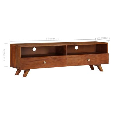 vidaXL Tv-meubel 140x30x40 cm massief gerecycled hout