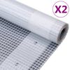vidaXL Dekzeilen 2 st Leno 260 g/m&sup2; 1,5x15 m wit