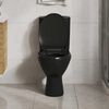 vidaXL Toiletbril soft-close met quick-release ontwerp zwart
