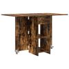 vidaXL Eettafel 115 x 70 x 75 cm Bewerkt hout Gerookt eiken