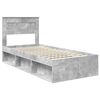 vidaXL Bedframe Concerte Grijs 90 x 190 cm Massief grenenhout
