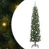 vidaXL Kunstkerstboom Groen 180 cm PVC en Staal en Kunststof